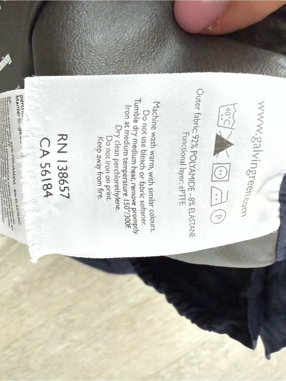 Galvin Green Arthur GORE-TEX Paclite Waterproof Golf Pants Navy Men’s Small Shor - Picture 11 of 14